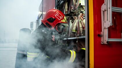 Dzień niedzielny, 20 października, przerywany przez pożar w kamienicy na ulicy Piłsudskiego